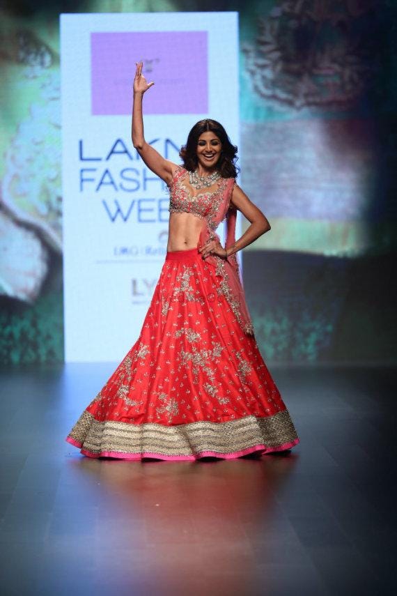 shilpa shetty wedding lehenga