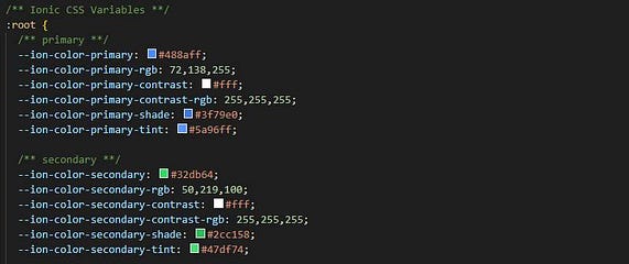 Ionic 4 How To Add More Colors And Use Them As Color In