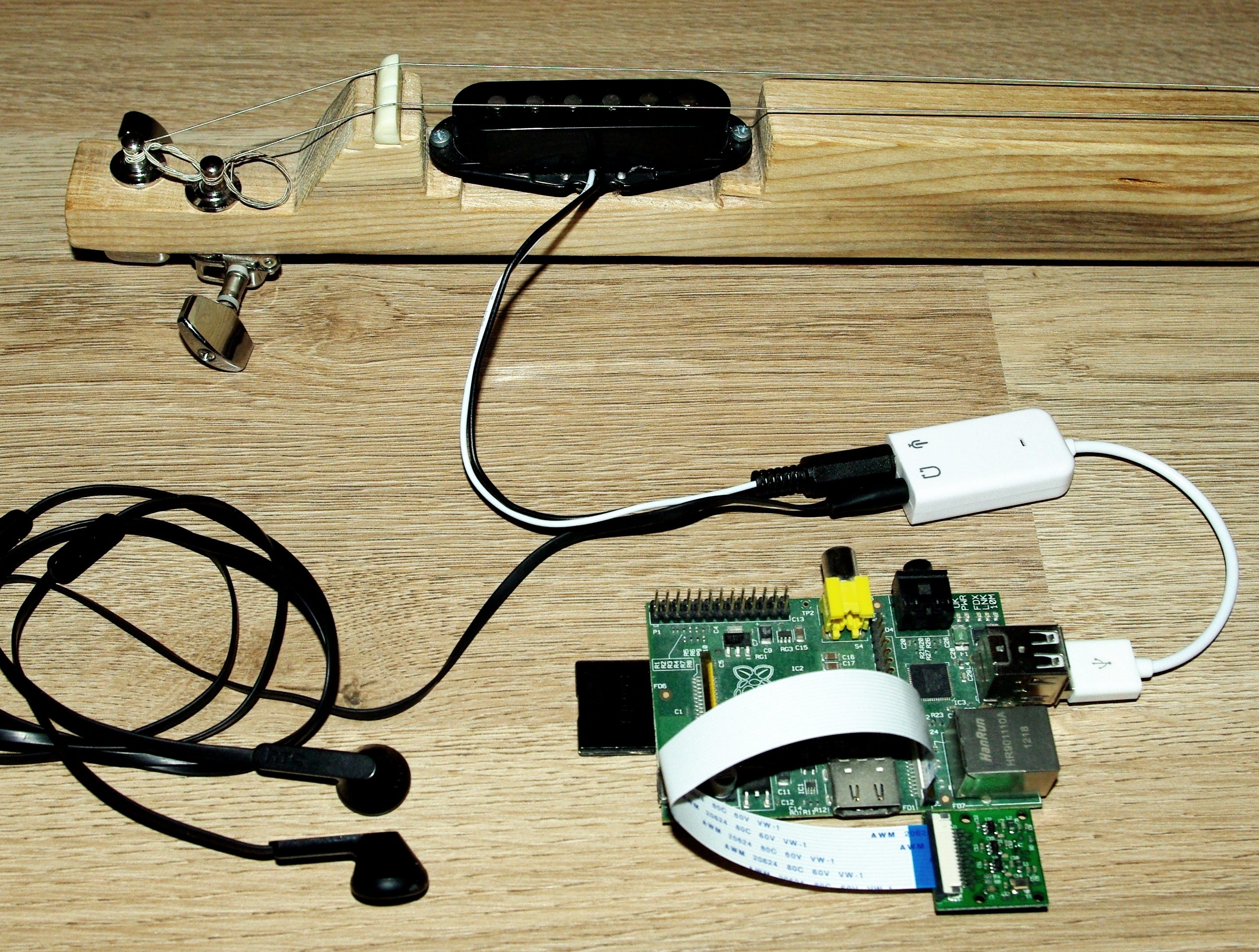 A guitar powered by Raspberry Pi & ChucK by Přemek Vyhnal Medium