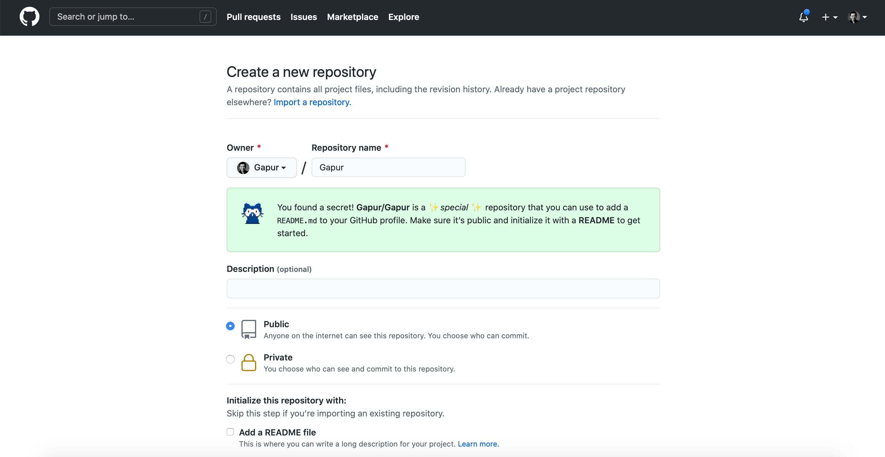 Readme github генератор