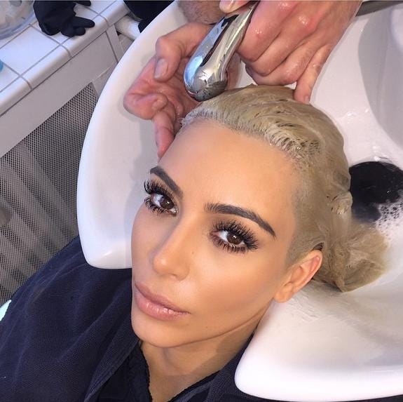 How I Keep My Bleached Blonde Hair Healthy Tips For Kim K