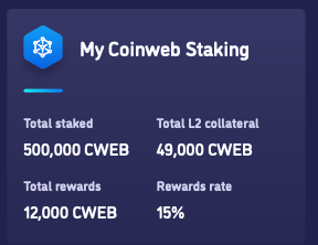 Guide to Staking CWEB