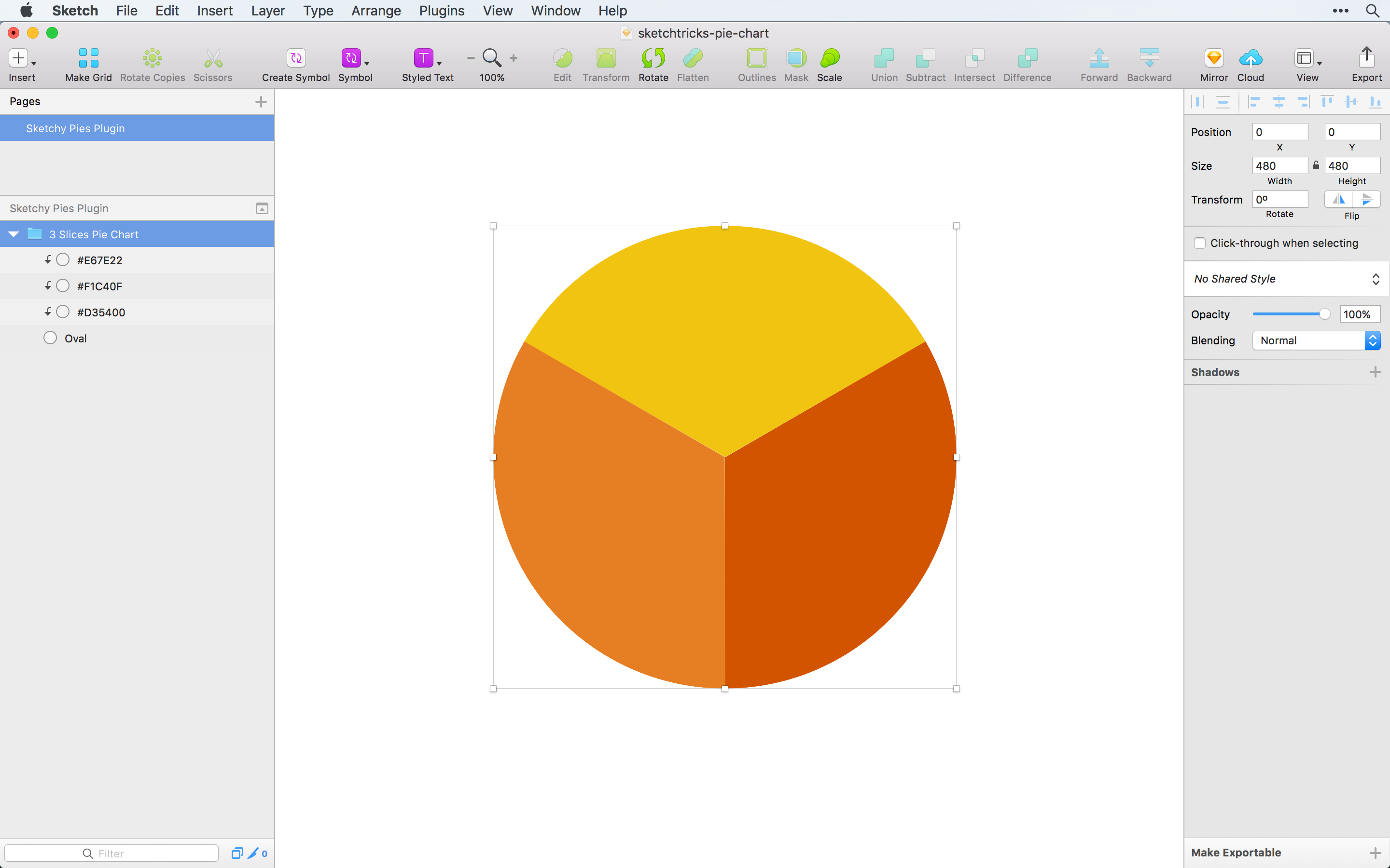 Pie Chart Percentage Generator