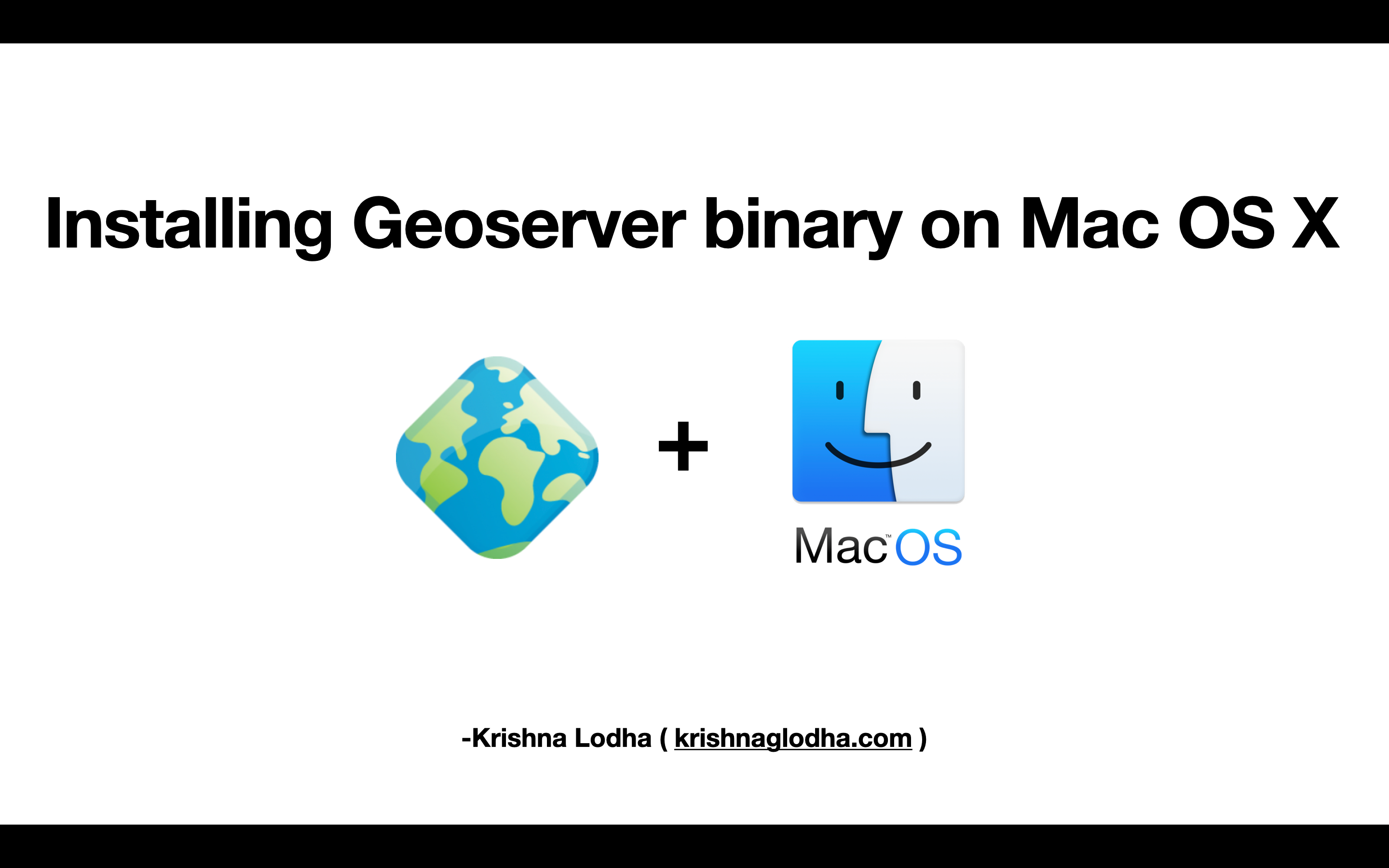 Installing Geoserver Binary On Mac Os X By Krishna G Lodha Spatialops Medium