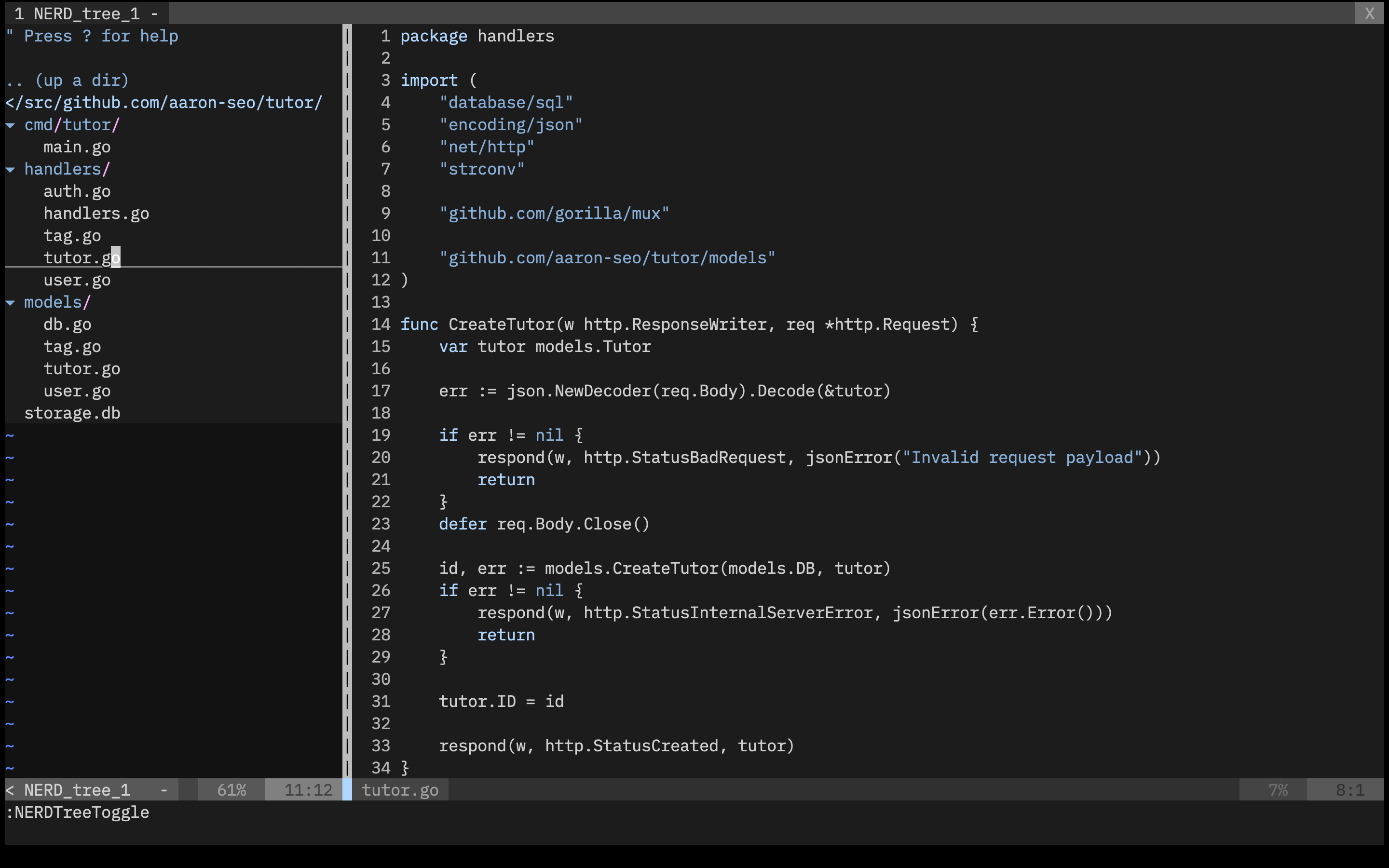 Programming with a MacBook Pro 13 in. (2017) and ViM by Aaron Seo