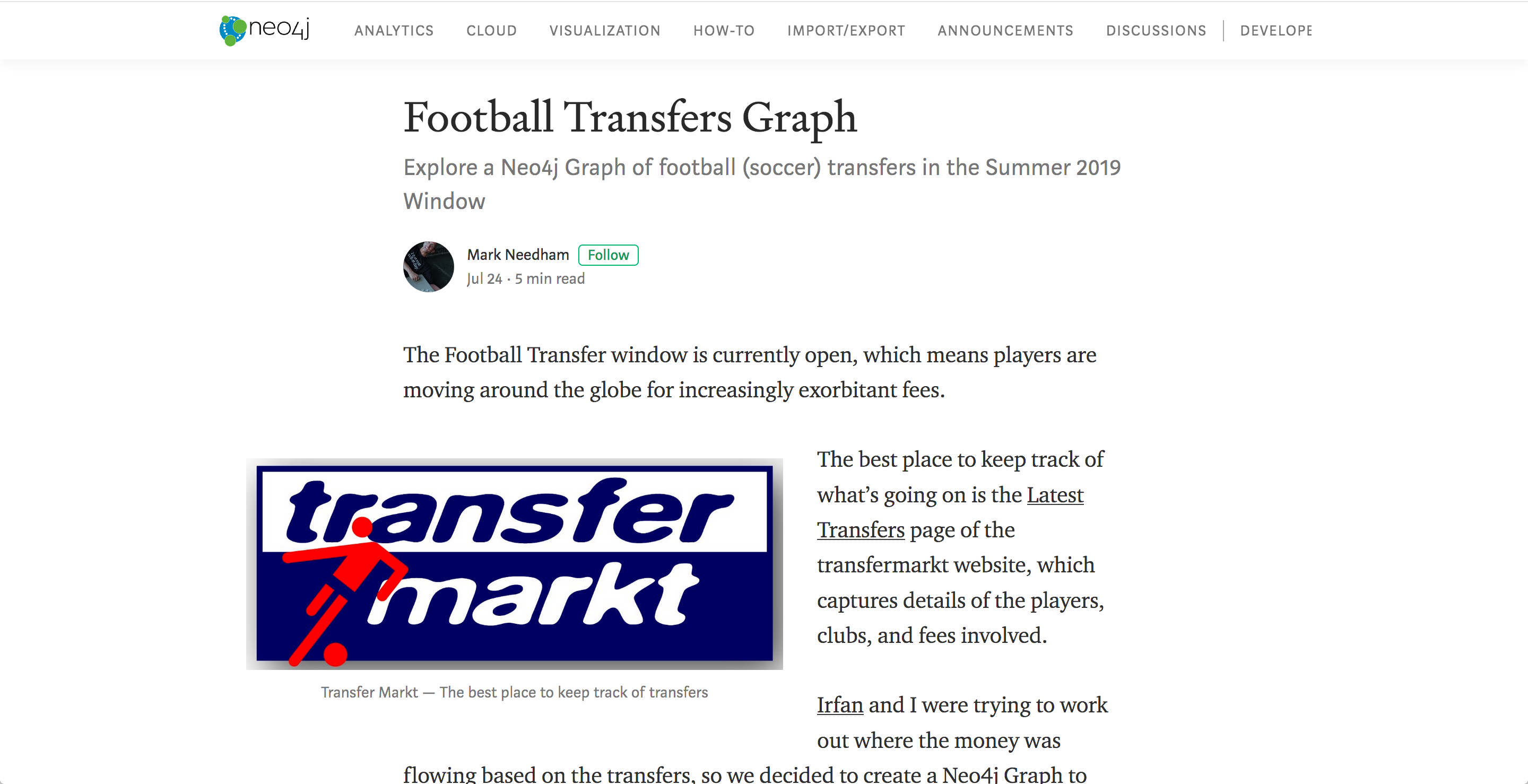 Football Transfers Graph Analysis Linked Data Edition
