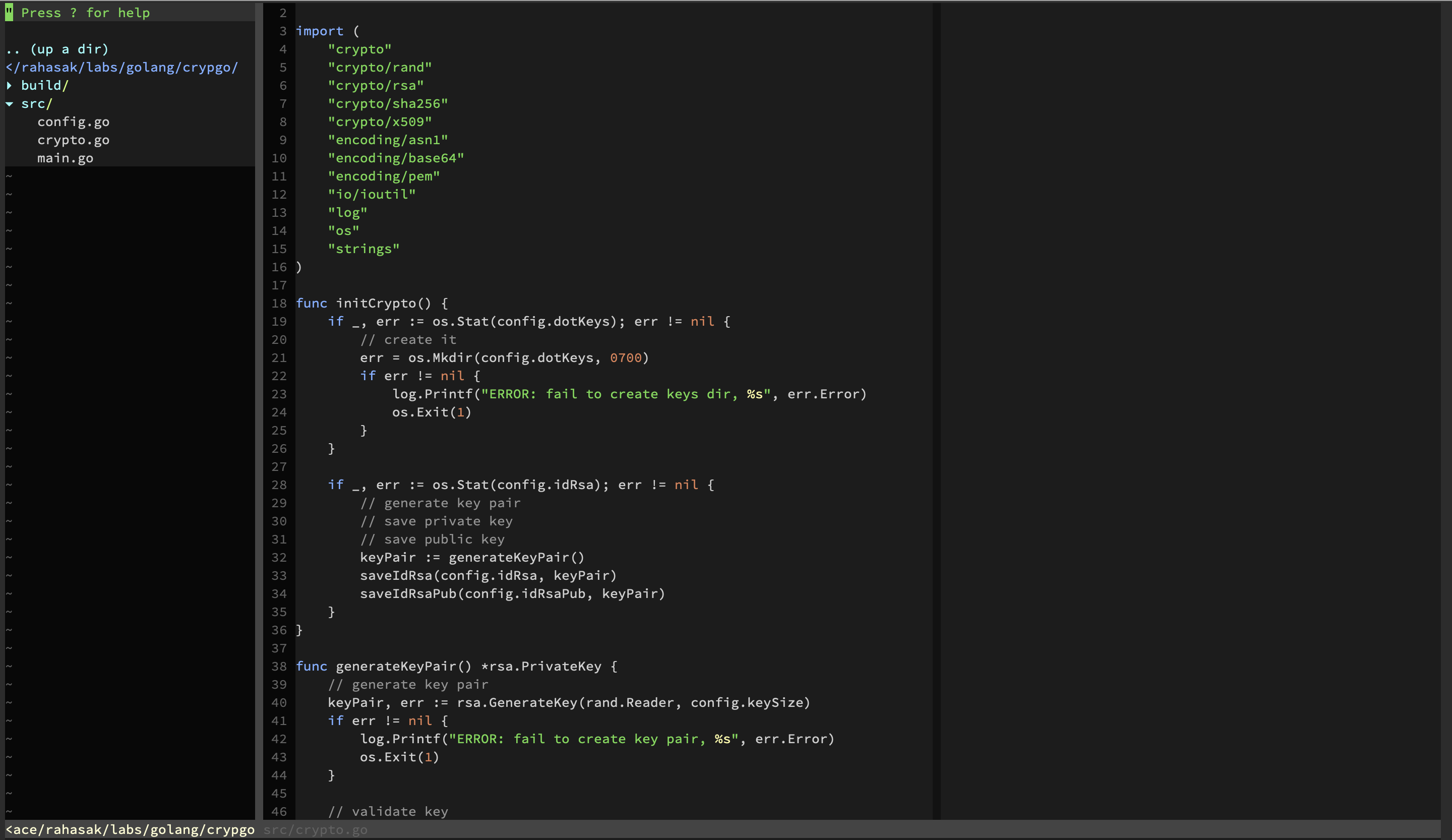 Crypto generate rsa key python