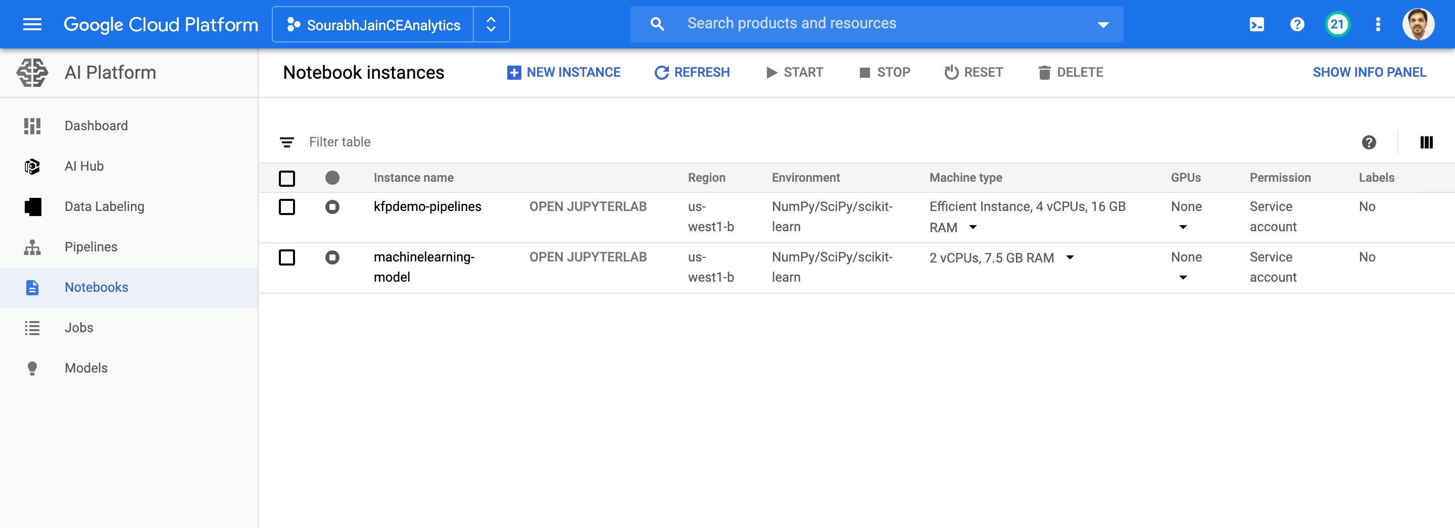 Setting up Jupyter Lab Instance on Google Cloud Platform | by Sourabh ...