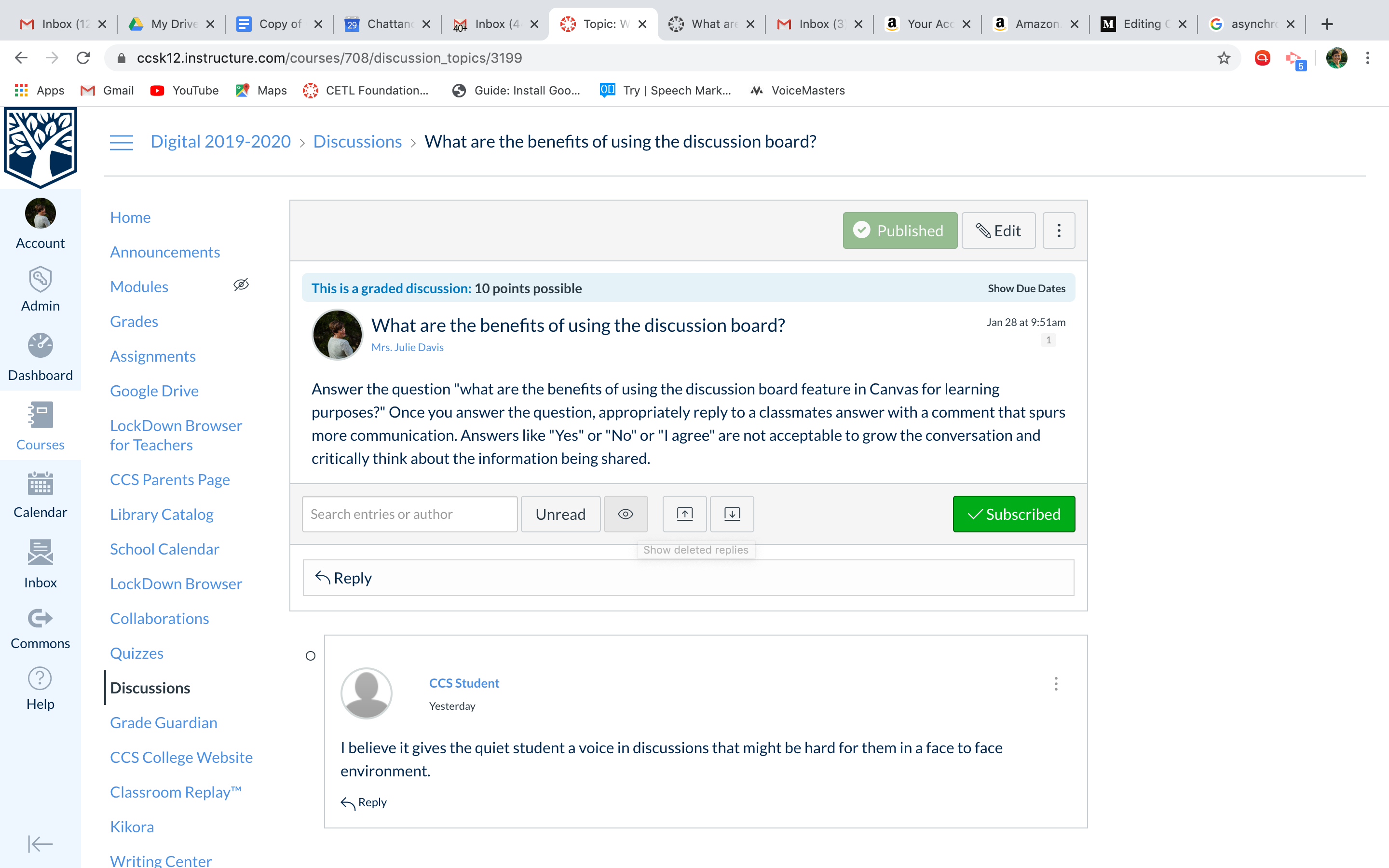 Online Discussion Boards for Learning by Julie Daniel Davis