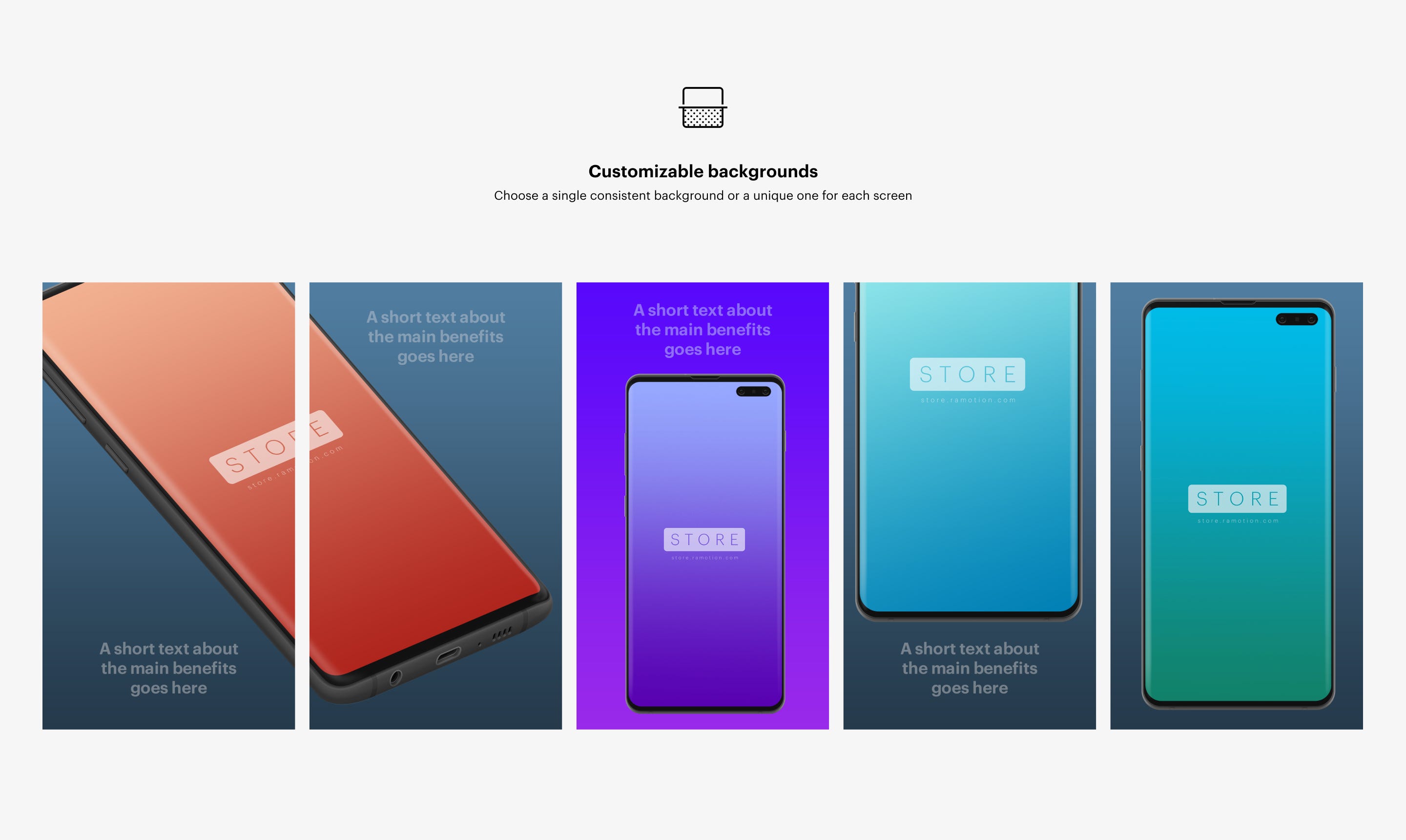 App Store Screenshot mockup templates [PSD, Sketch ...