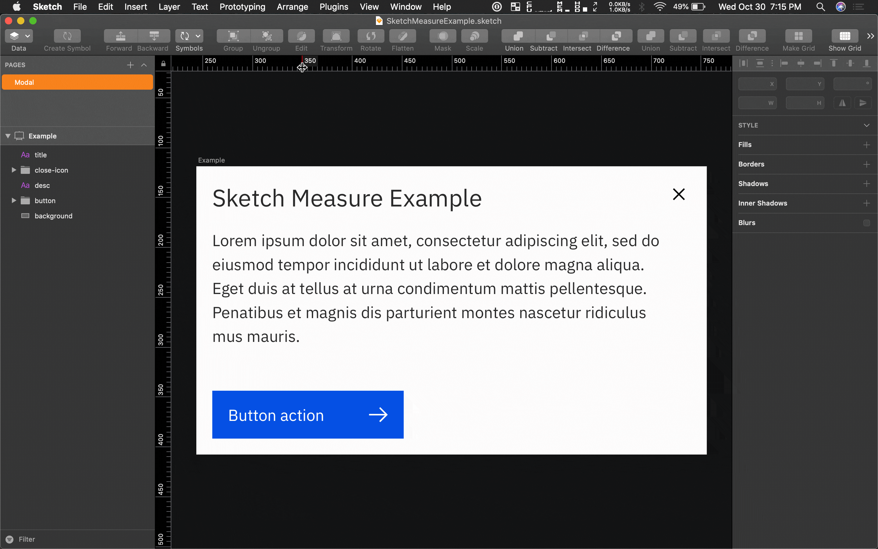 Hosting Design Specs With Sketch Measure Design At Ibm
