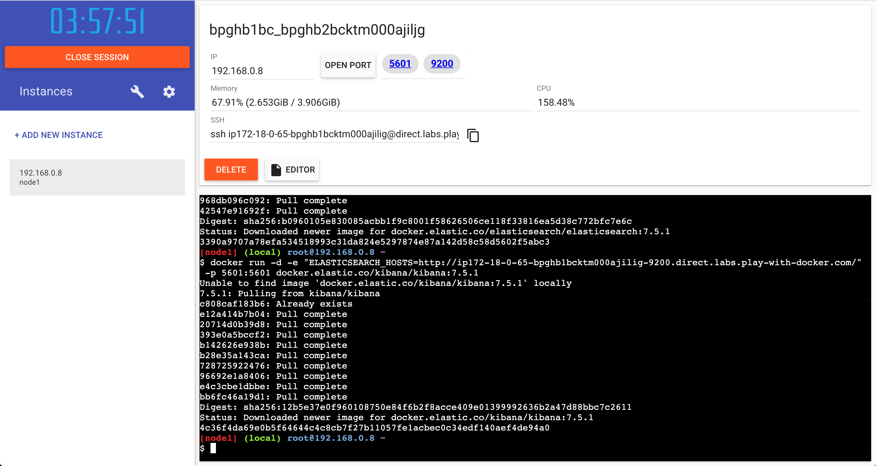 Have your free Elasticsearch and Kibana ready within 4mins. by