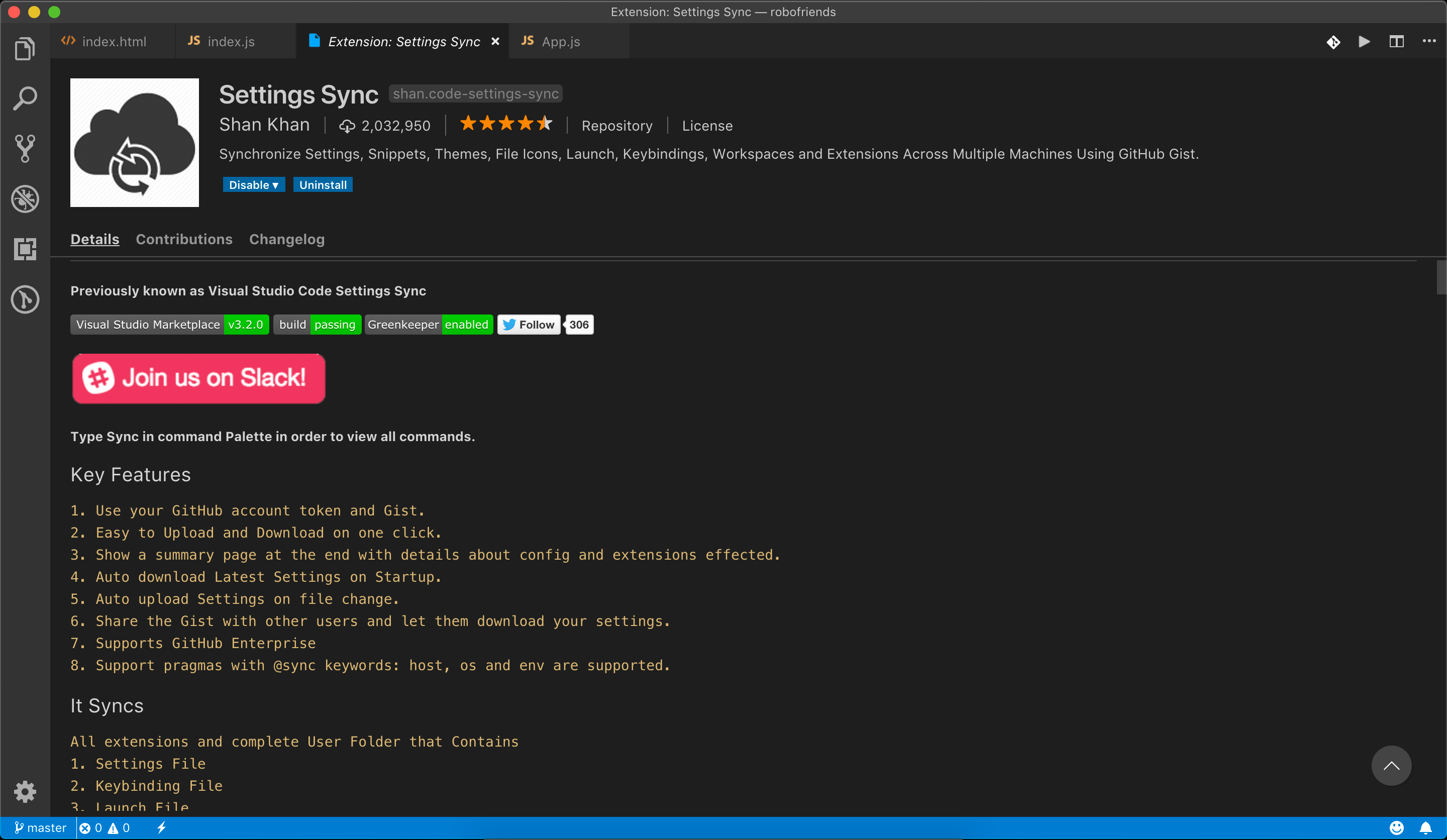  vscode settings sync vscode by les lee 