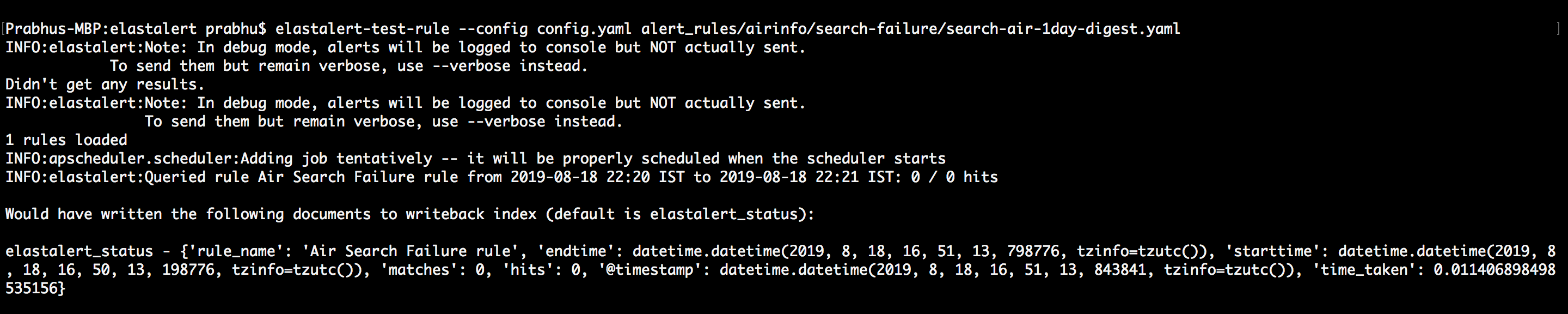 ElastAlert —Configurations & Frequency Rule Type to Email — Day 2 by