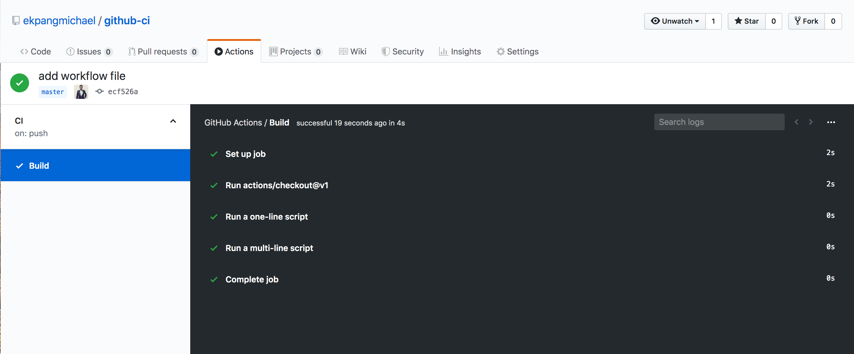 Creating A Ci Cd Pipeline Using Github Actions By Michael Ekpang Medium