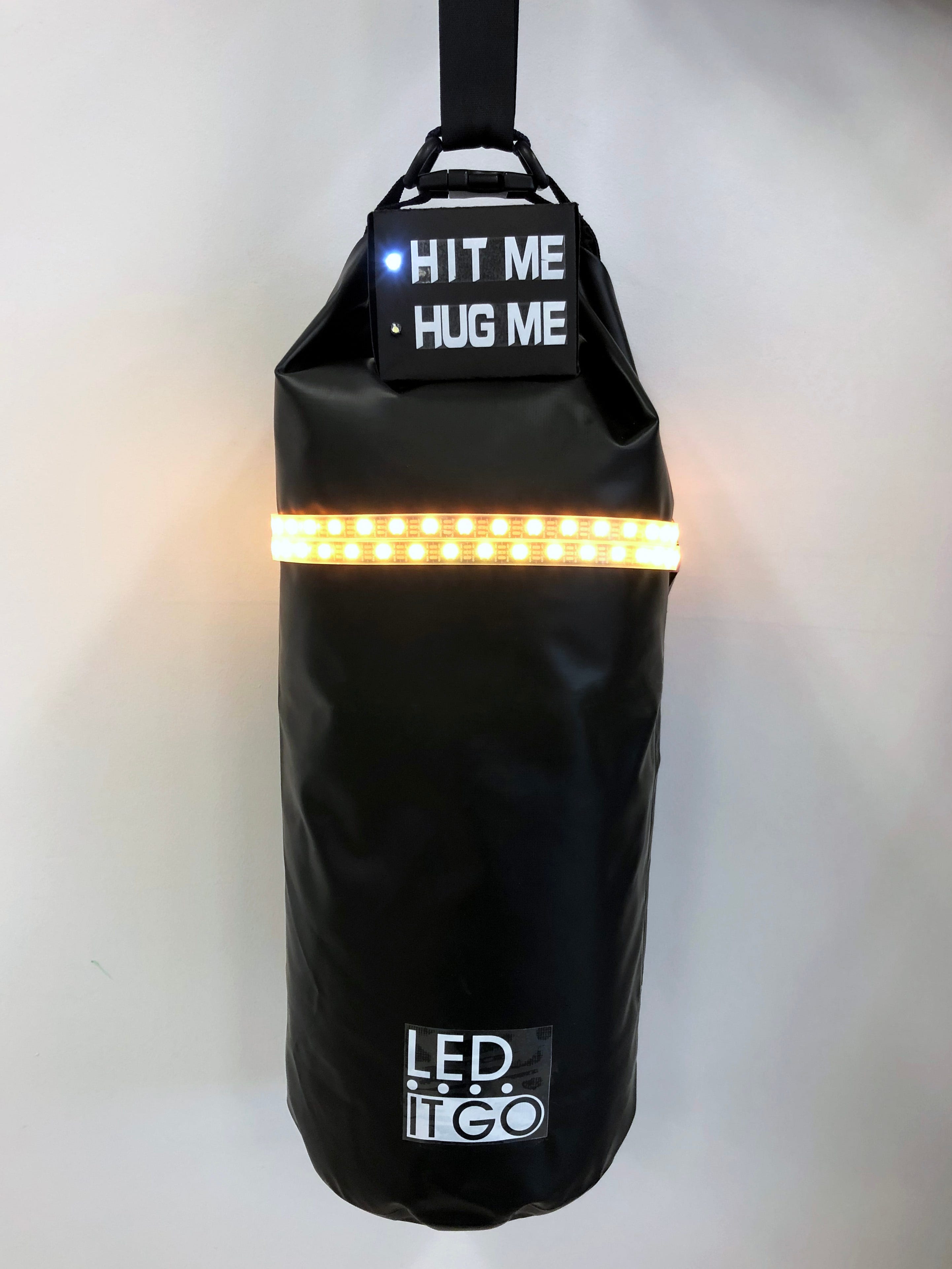 LED it go, an interactive punching bag to relieve your anger by Juan