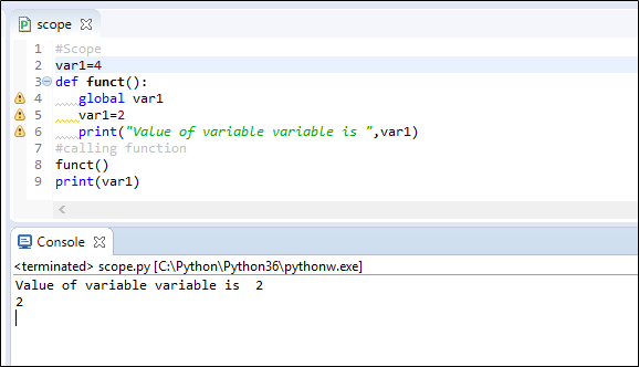 Welcome to LearnModeOn: Python-Scope of Variables