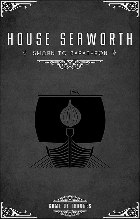 game of thrones house seaworth