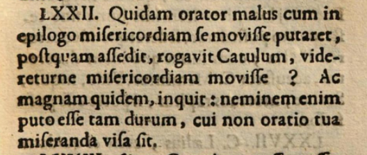  One of Cicero’s jokes from Prasch’s 1689 “Facetiae” (Digitized by GoogleBooks)