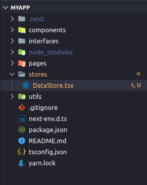 mobx boilerplate typescript datastore tsx