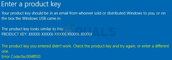 Trick To Solve Windows 10 Activation Error 0xc004f050