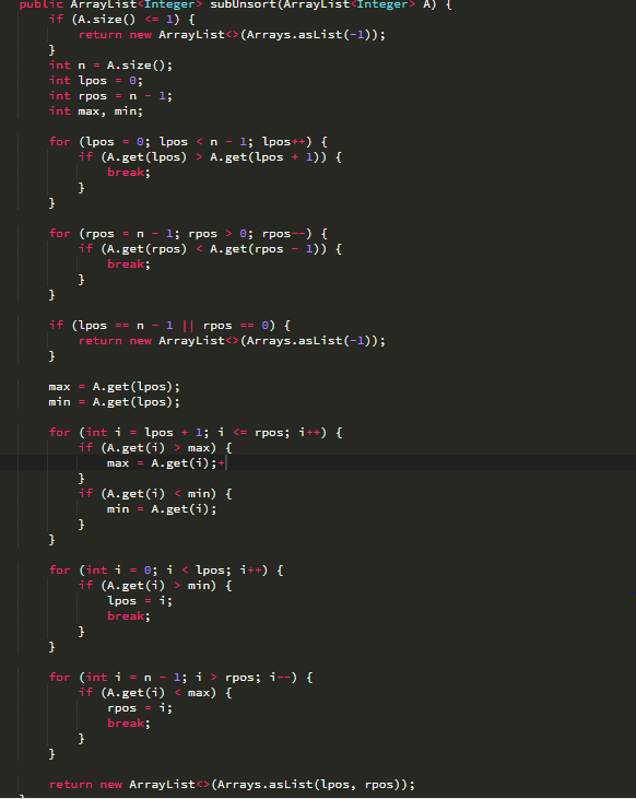 Maximum Unsorted Subarray. You are given an array (zero-indexed)… | by ...