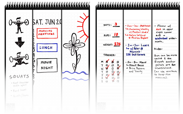 busycontacts size of notes