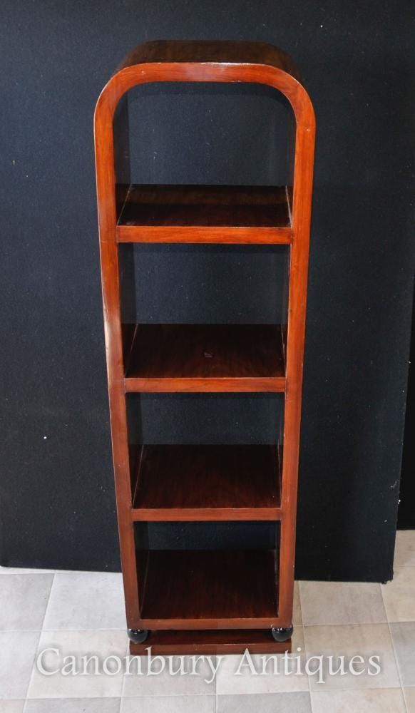 Single Art Deco Bookcase Rosewood Shelf Unit Martin Worster Medium