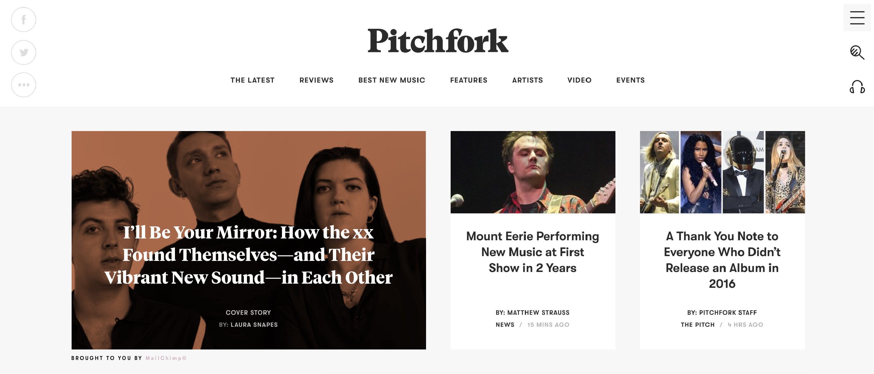 A Closer Look at Pitchfork’s Refined Redesign by Matt Knorr Look