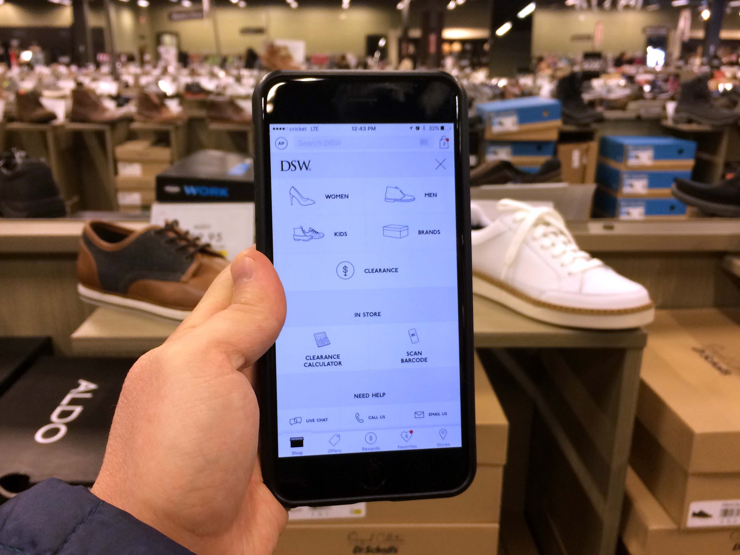 closest dsw store