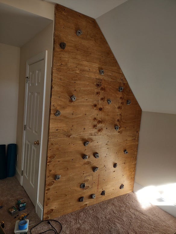 How to Build a Climbing Wall (with pictures & plans) by Michael