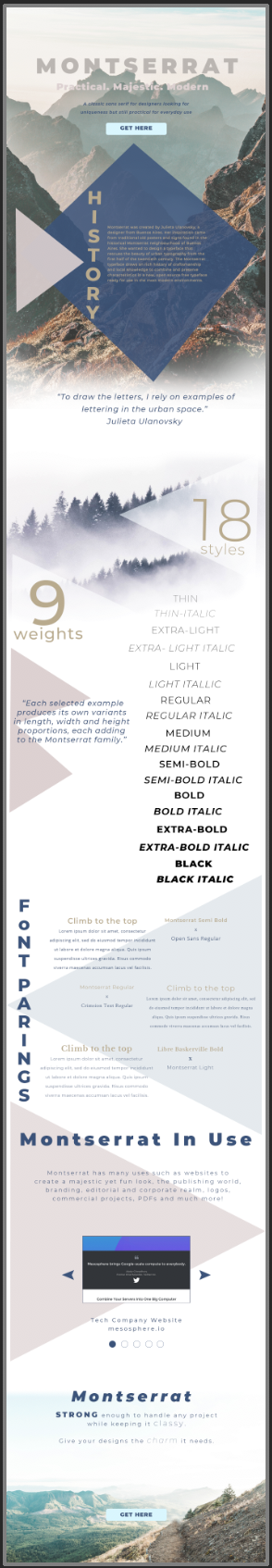 Montserrat: A UI Case Study For A Typographical Specimen | by jocelyn ...