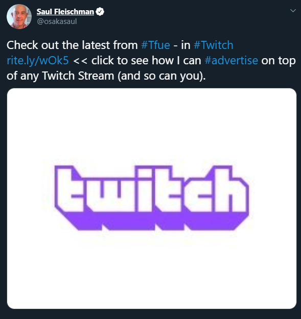 How To Advertise On Anyone S Twitch Streams And Share Anywhere Without Paying For Twitch Ads By Saul Fleischman Ritekit Social Media Optimization Medium How To Advertise On Anyone S Twitch Streams And Share Anywhere Without Paying For Twitch Ads By Saul Fleischman Ritekit Social Media Optimization Medium