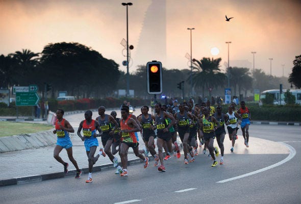 In the Shadow of Greatness: A Review of the 2017 Dubai Marathon | by Joseph  Dana | Medium