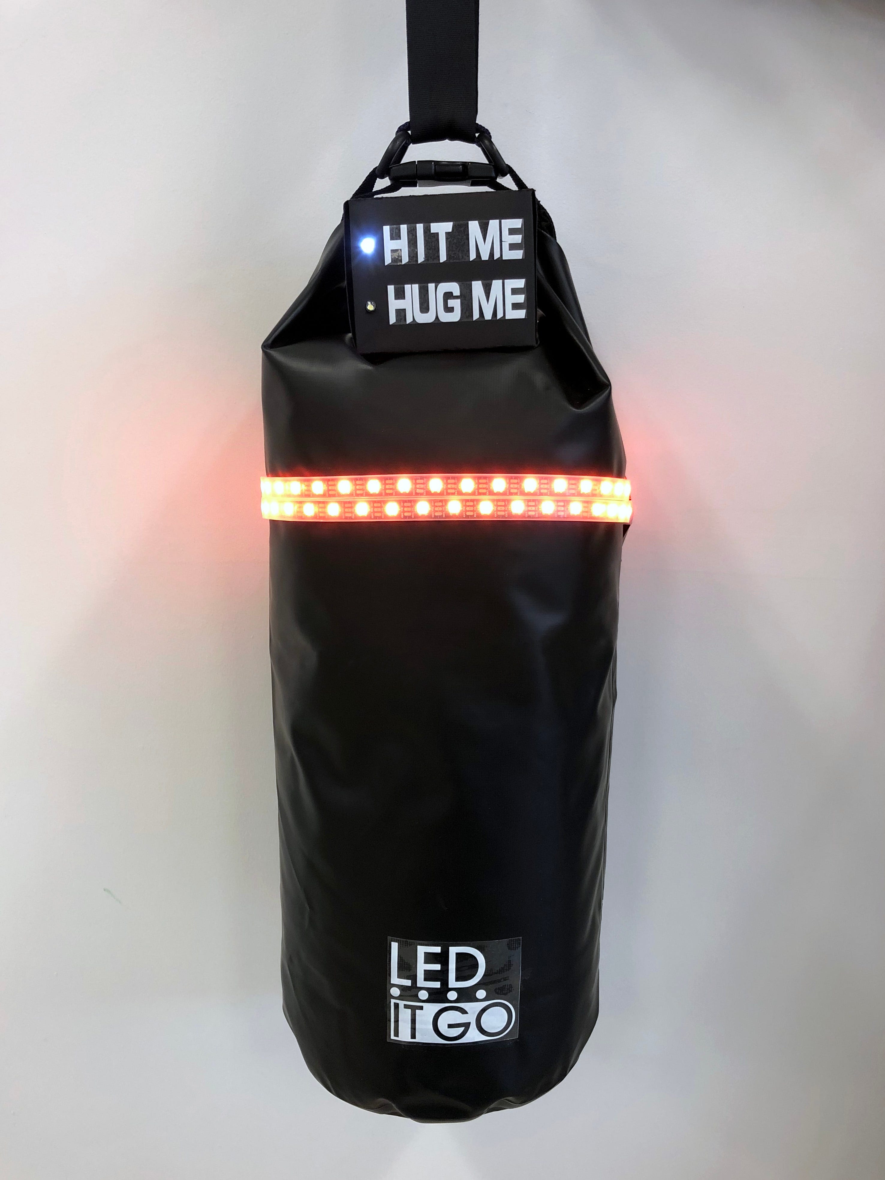 LED it go, an interactive punching bag to relieve your anger by Juan