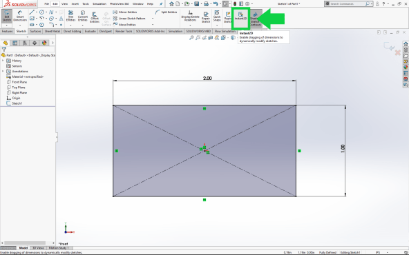 Modify your 2D Sketch Dimension immediately with SOLIDWORKS Instant2D | by  N C CADCAM SYSTEMS | Medium