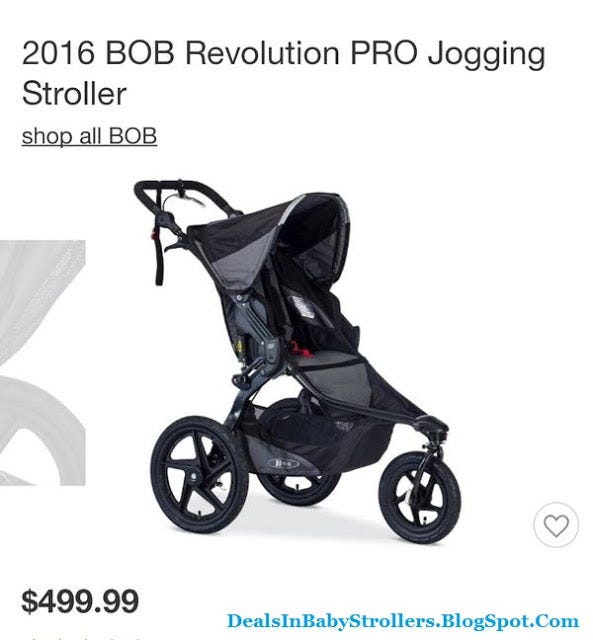 bob revolution pro jogging stroller