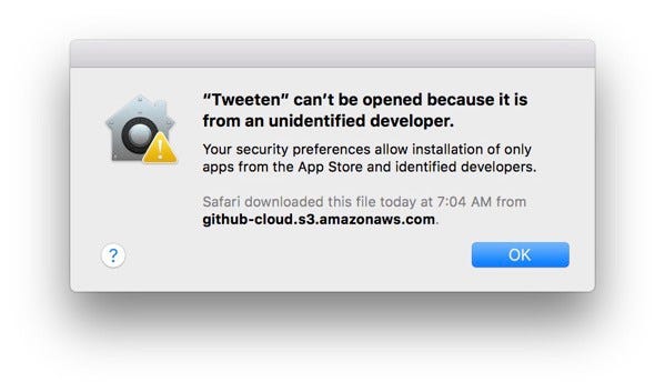 Open An App From An Unidentified Developer On Mac