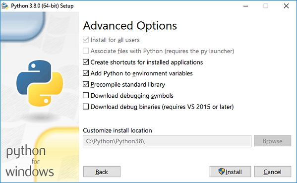 Python installer screenshot 2