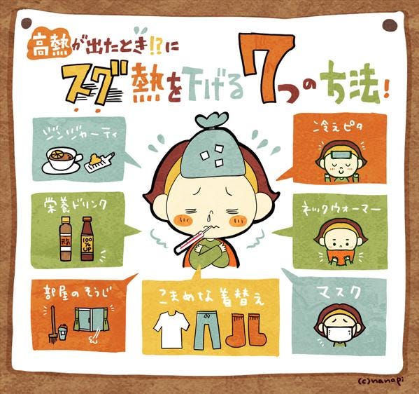 高熱が出たとき にスグ熱を下げる7つの方法 熱には気をつけてね W By けんすう Medium