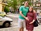 Ayla Kremen Adomat and her husband are pictured in Berlin, Germany, while she was pregnant with their first child.