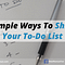 5 Simple Ways To Shrink Your To-Do List