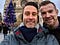 Chris Good and his partner are seen in front of the Notre Dame Cathedral in Paris after their move to France in 2017.