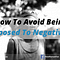 How To Avoid Being Exposed To Negativity