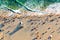 An amazing beach view in Los Angeles, USA