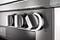 Rotary controls on the Miele range cooker