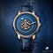 Graham Geo. Graham Orrery Tourbillon in pink gold with blue dial