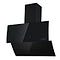 BERGSTROEM Dunstabzugshaube Kopffreihaube Edelstahl Glas Nachlauffunktion 90cm Black Elegance