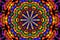A multi-colored kaleidoscope image.